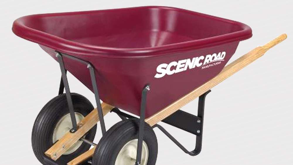 Scenic Road Labeling Plastic Wheelbarrows With Mold In Graphics, labels for plastics